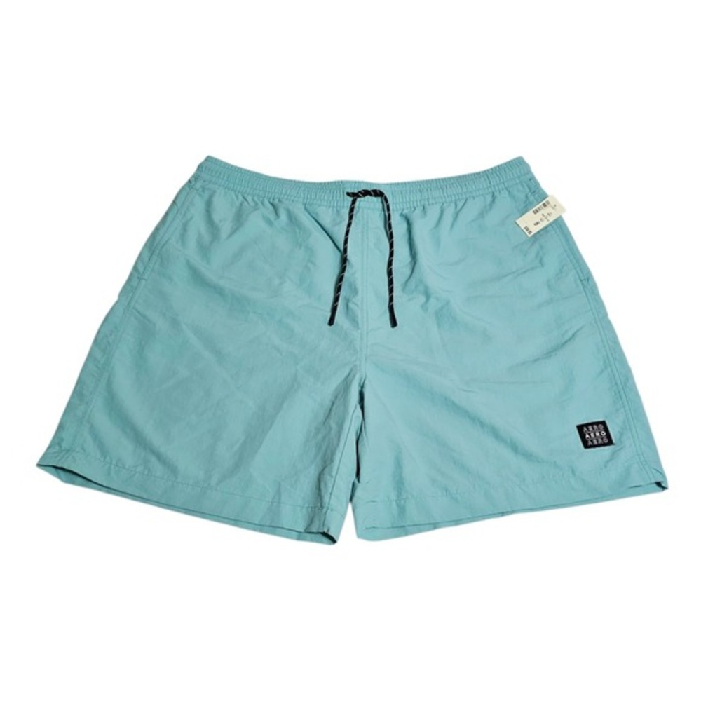 Aeropostale Kickback Shorts Men's XL Jogger Light Blue Nylon 6.5" Above Knee NWT